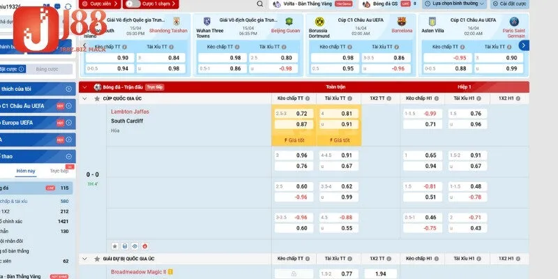 Cách đặt cược tại SBO Sport trên nhà cái